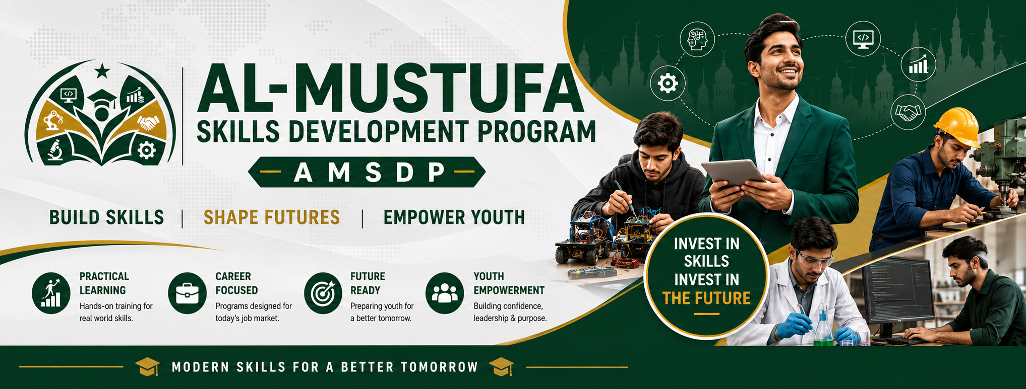 Al-Mustafa Skills Development Program — build skills, shape futures, empower youth